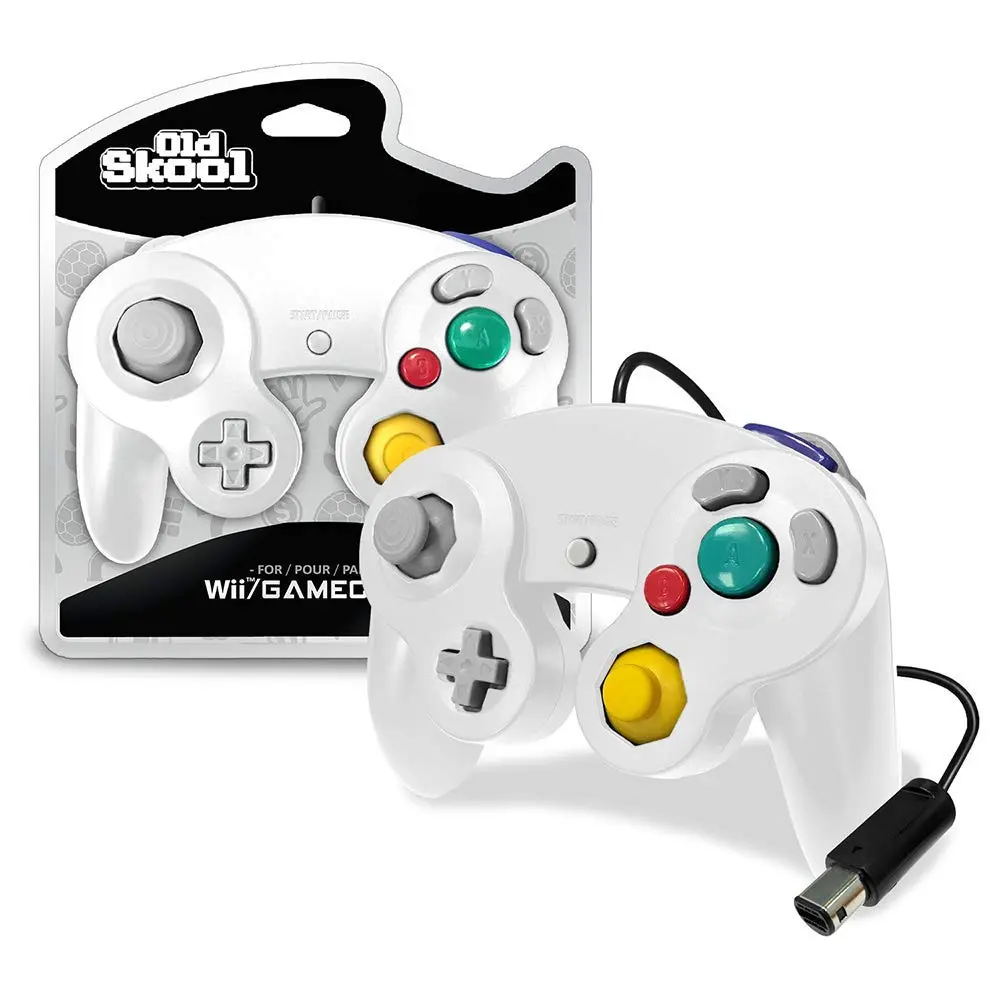 Old Skool Wired Controller for GameCube & Wii - White | 1.83m (6 ft) Cable - main product image