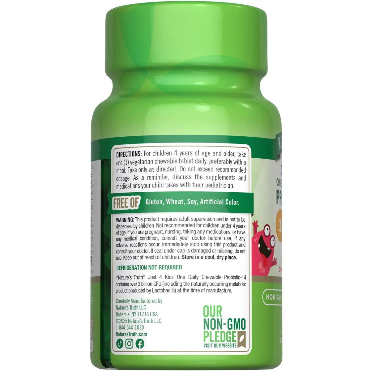 Nature's Truth Probiotics for Kids 30 Chewable Tablets | 3 Billion CFUs | Berry Flavor - view 7