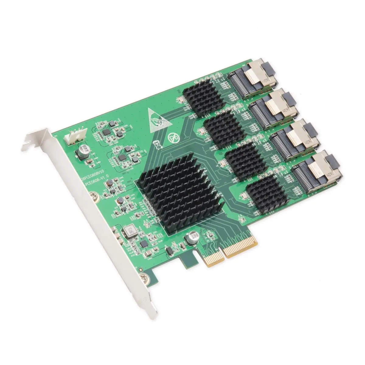 IO CREST 16 Port SAS PCIe 2.0 X4 Controller Card | 0.43 kg (0.95 lb) - main product image