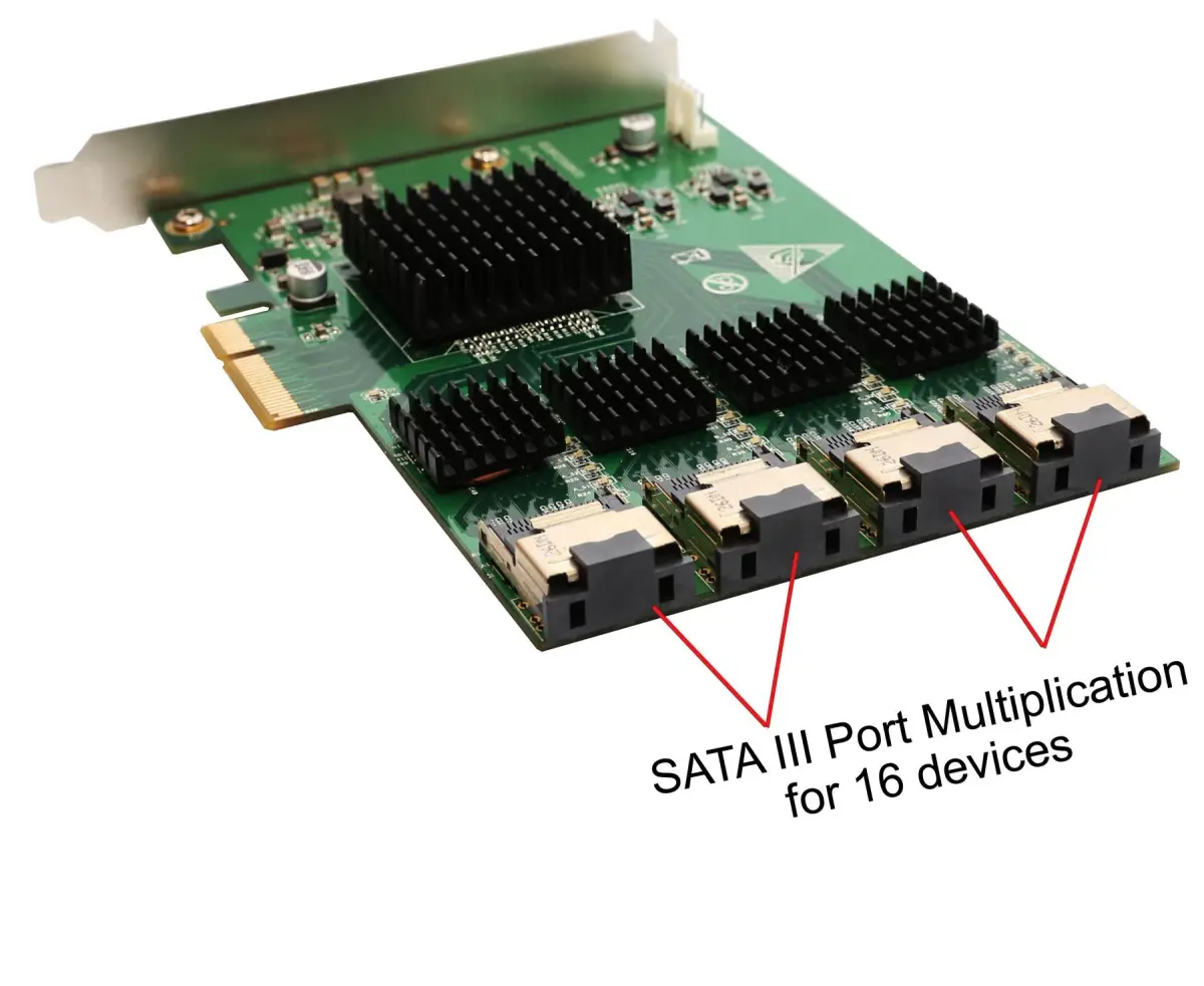 IO CREST 16 Port SAS PCIe 2.0 X4 Controller Card | 0.43 kg (0.95 lb) - view 5