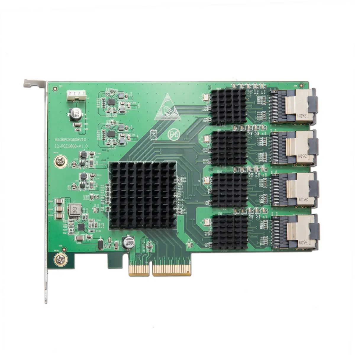 IO CREST 16 Port SAS PCIe 2.0 X4 Controller Card | 0.43 kg (0.95 lb) - view 2