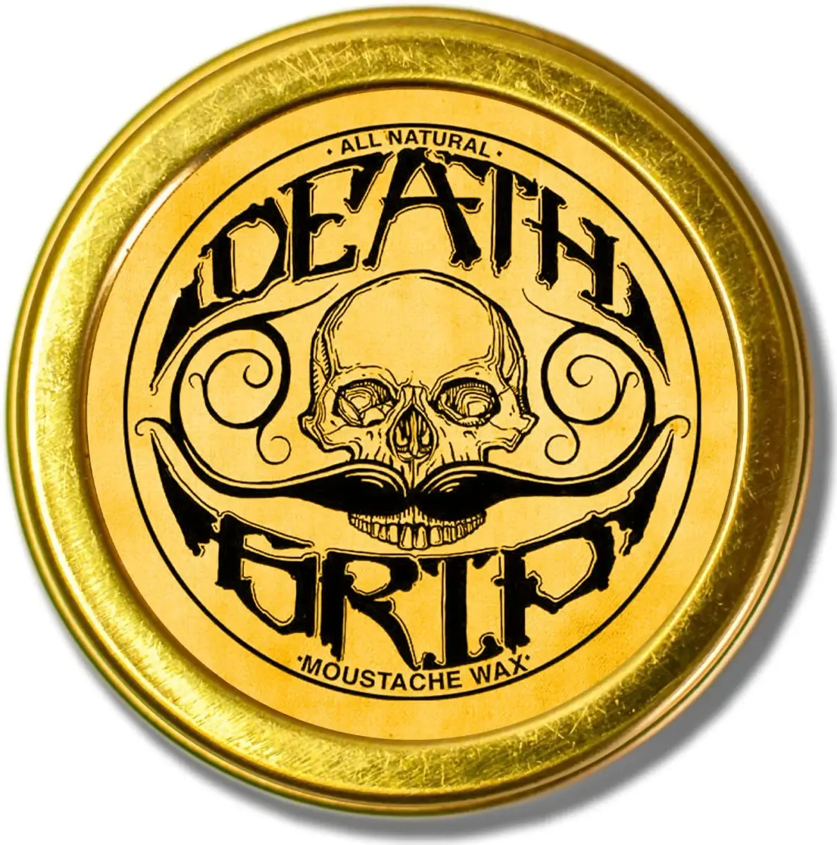THE VINTAGE GROOMING CO. Mustache Wax Death Grip Extra Strong Hold 28.35 g (1 oz) | Holds 8+ Hours in Hot Weather - main product image