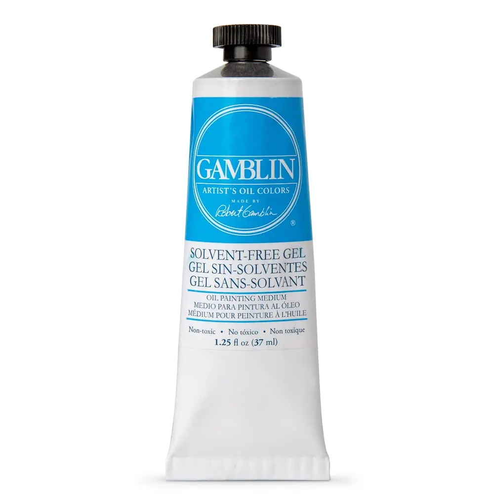 Gamblin Solvent Free Gel Medium 37Ml | Non-Toxic, Solvent-Free Art Paint Additive - main product image
