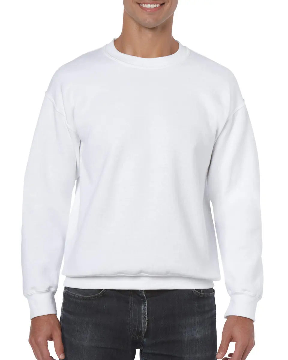 Gildan Men's Modern Athletic Sweatshirt White 200 g (7 oz) | Moisture-Wicking Performance - main product image