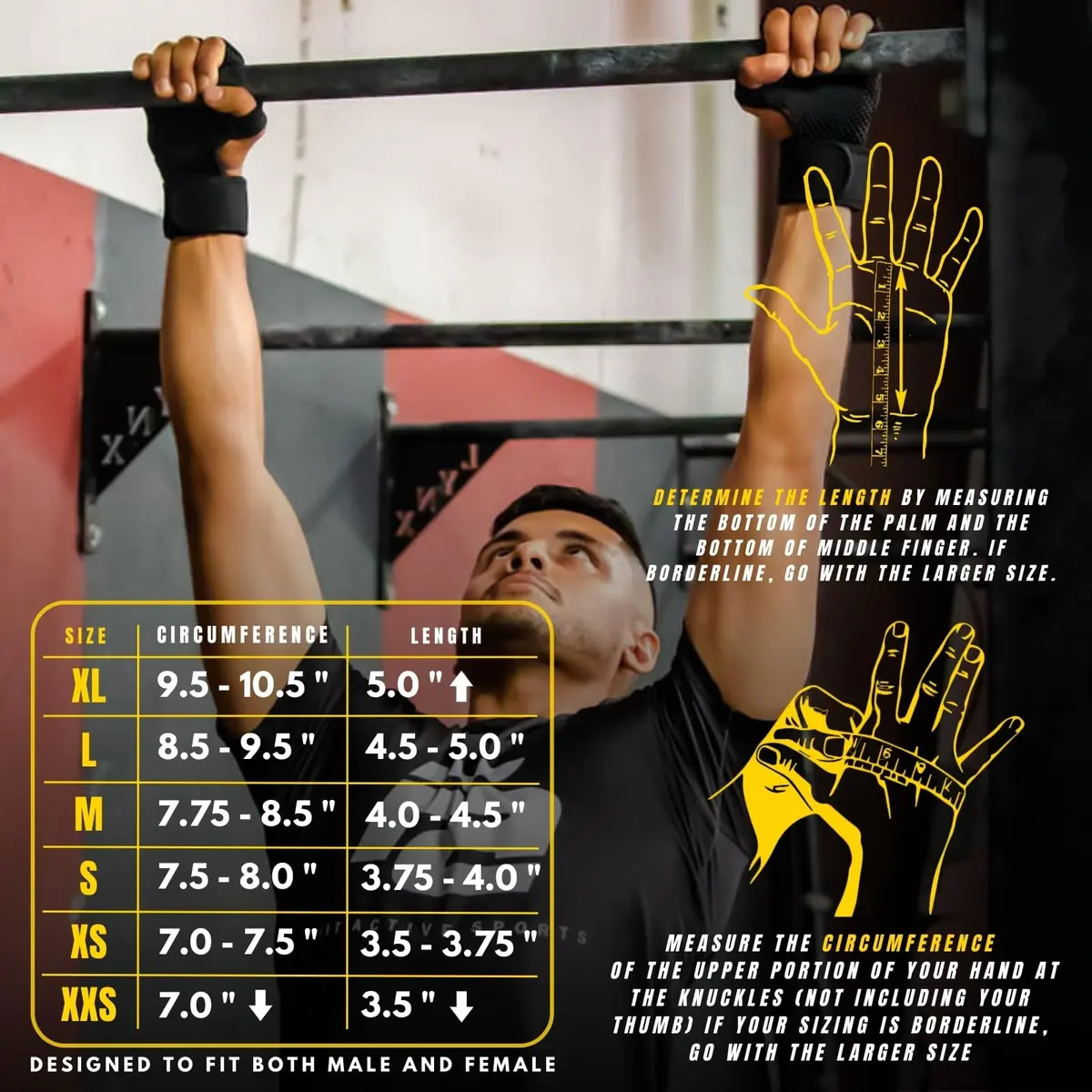 Fit Active Sports Gym Workout Gloves for Men Women Weight Lifting | Large - view 2