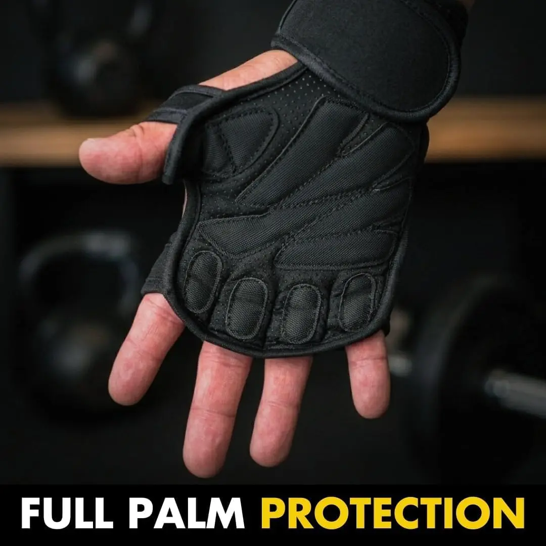 Fit Active Sports Gym Workout Gloves for Men Women Weight Lifting | Medium - view 4