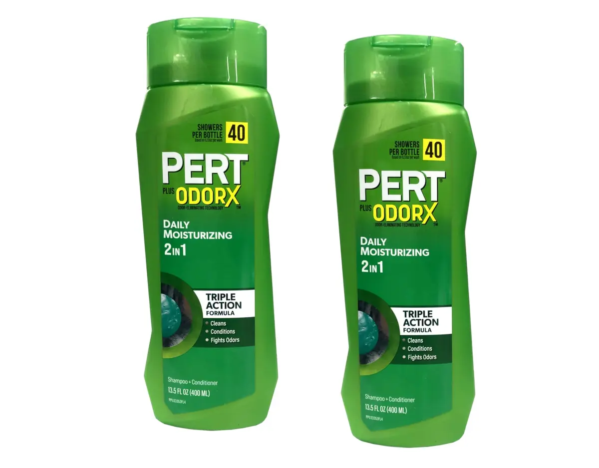 Pert Classic Clean 2-in-1 Shampoo and Conditioner for Men - 27 Fl Oz (Pack of 2) | Daily Hair Care for Normal Hair - main product image