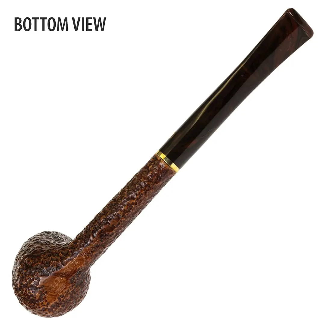 Savinelli Bing's Collection - Long Straight Billiard (Rustic Finish) | Handcrafted Italian Briar Pipe - view 4