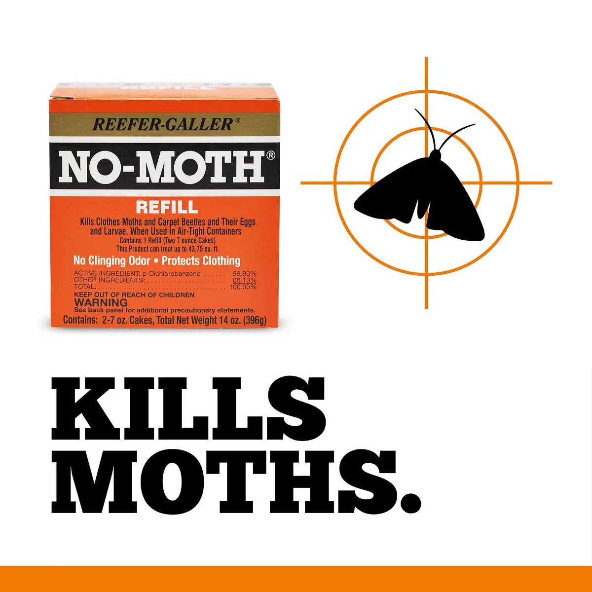 Reefer-Galler NO Moth Closet Hanger Refill Pack of 3 | Odorless, Effective Mothproofing for Air-Tight Closets - view 3