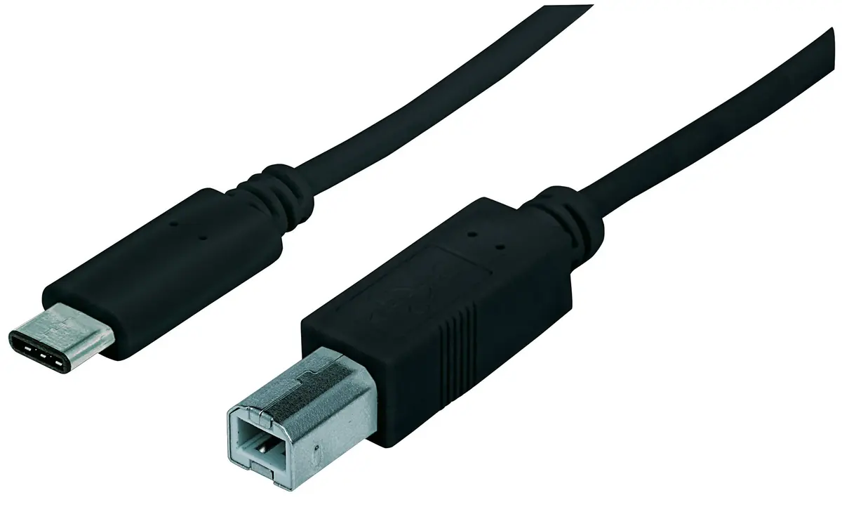 MANHATTAN USB C Device Cable Type-C to USB-B 1m | 480 Mbps Data & 3A Power - main product image
