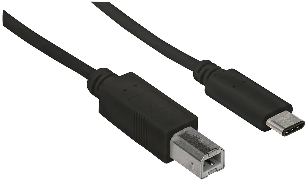 MANHATTAN USB C Device Cable Type-C to USB-B 1m | 480 Mbps Data & 3A Power - view 5
