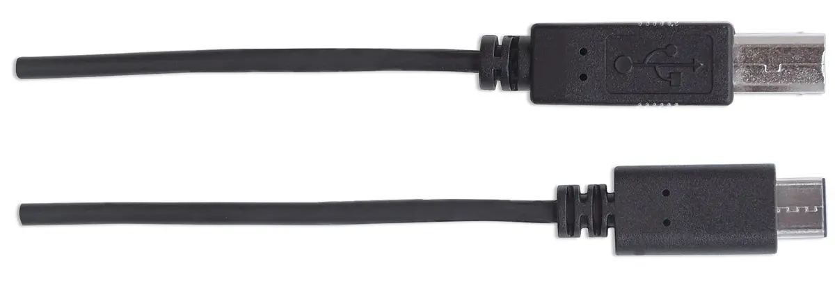 MANHATTAN USB C Device Cable Type-C to USB-B 1m | 480 Mbps Data & 3A Power - view 3