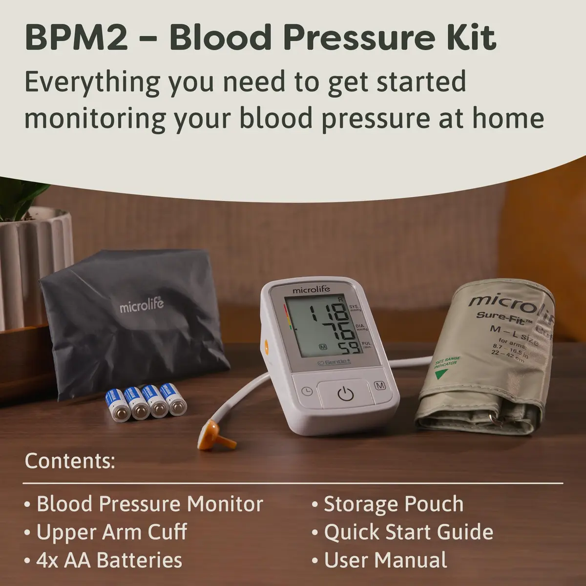 Microlife BPM2 Automatic Digital Upper Arm Blood Pressure Monitor, 22-42 cm Cuff | Clinically Proven Accuracy - view 6