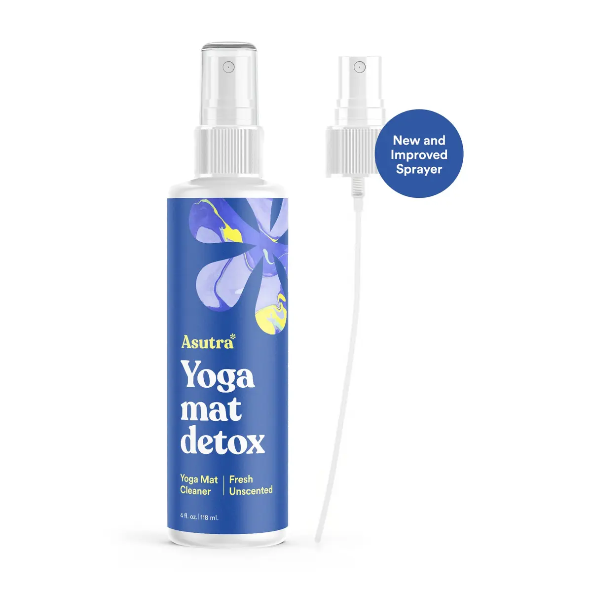 ASUTRA Yoga Mat Cleaner Spray Fresh & Unscented 118ml (4 fl oz) | Water-Based Formula for All Mats & Props - view 8