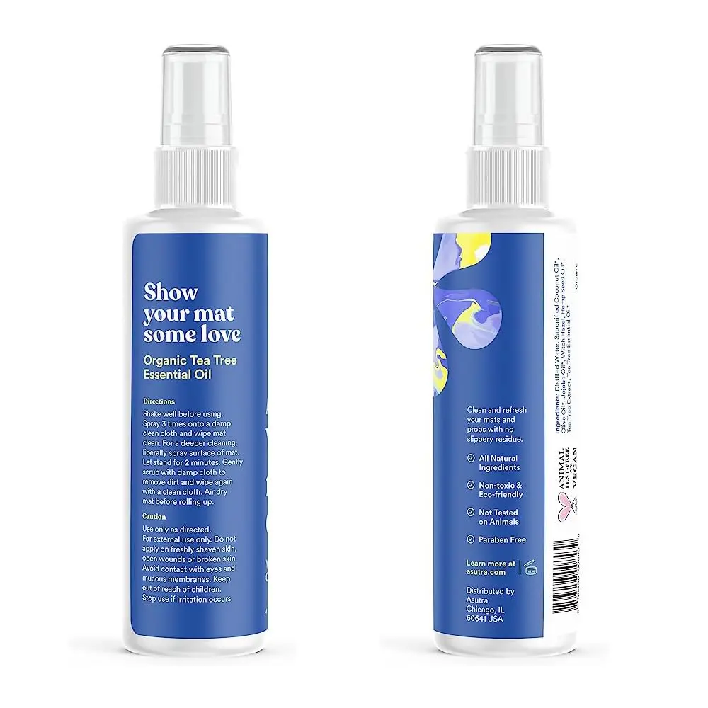 ASUTRA Yoga Mat Cleaner Spray Fresh & Unscented 118ml (4 fl oz) | Water-Based Formula for All Mats & Props - view 9