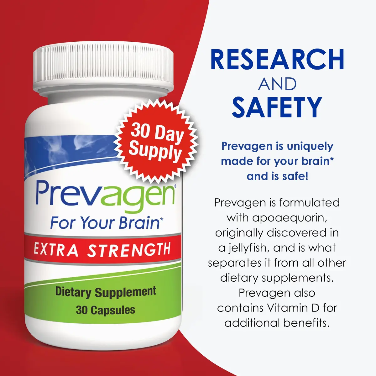 Prevagen Extra Strength with 7-Day Pill Minder | Brain Support Supplement, 30 Capsules - view 5