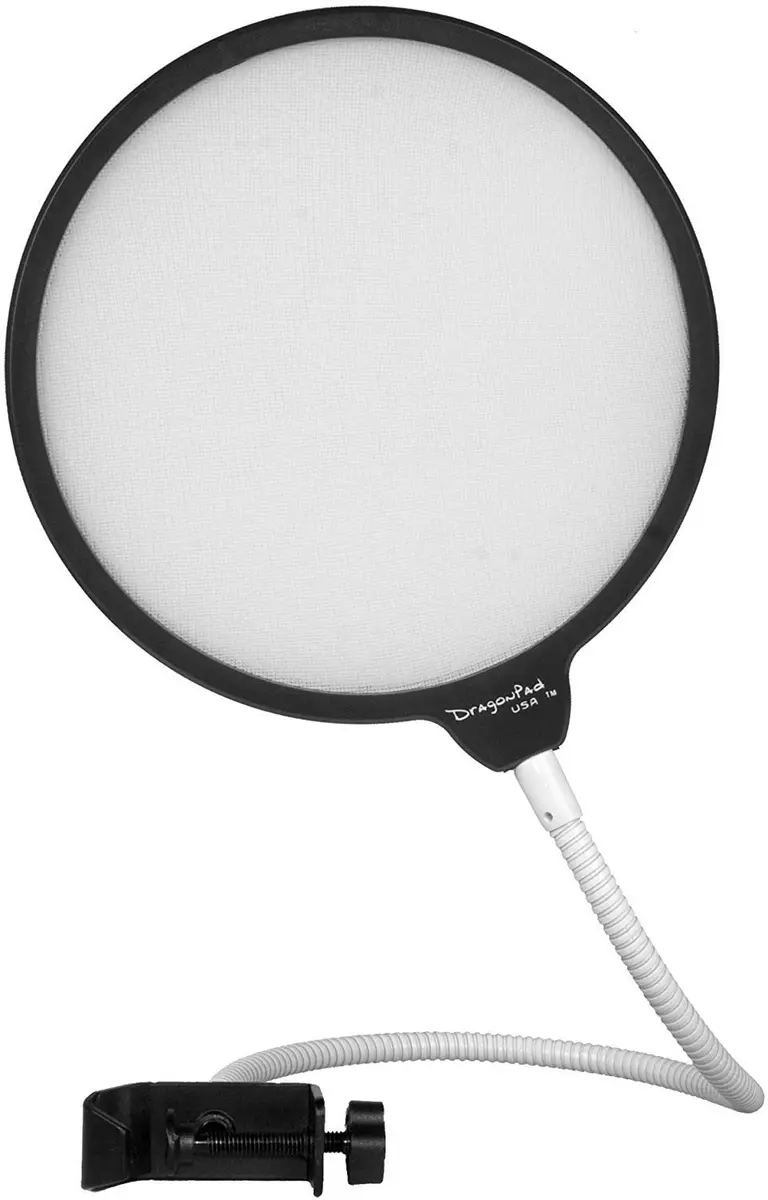 Enabled Microphone Pop Filter 6" with Clamp | Dual Nylon Layers for Clear Recording - main product image