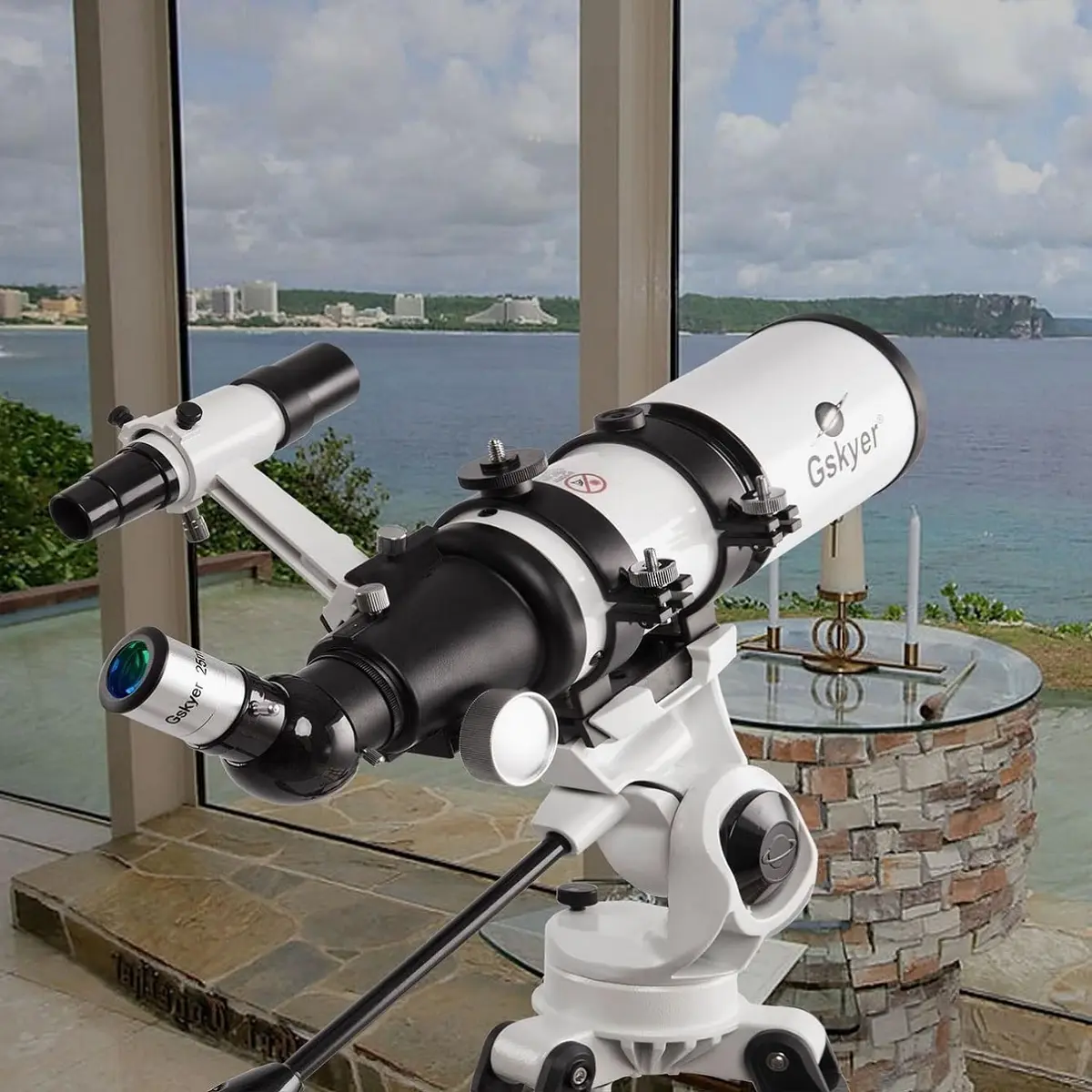 Gskyer Telescope 80mm AZ Space Astronomical Refractor for Kids | 400mm Focal Length, 80mm Aperture, AZ Mount, 3X Barlow, Phone & Remote - view 6