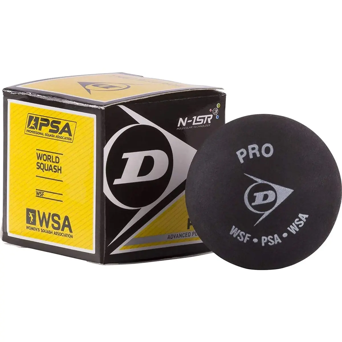 Dunlop Squash Balls (4, Double DOT) | Official WSF, PSA, WISPA Ball for Consistent Performance - main product image