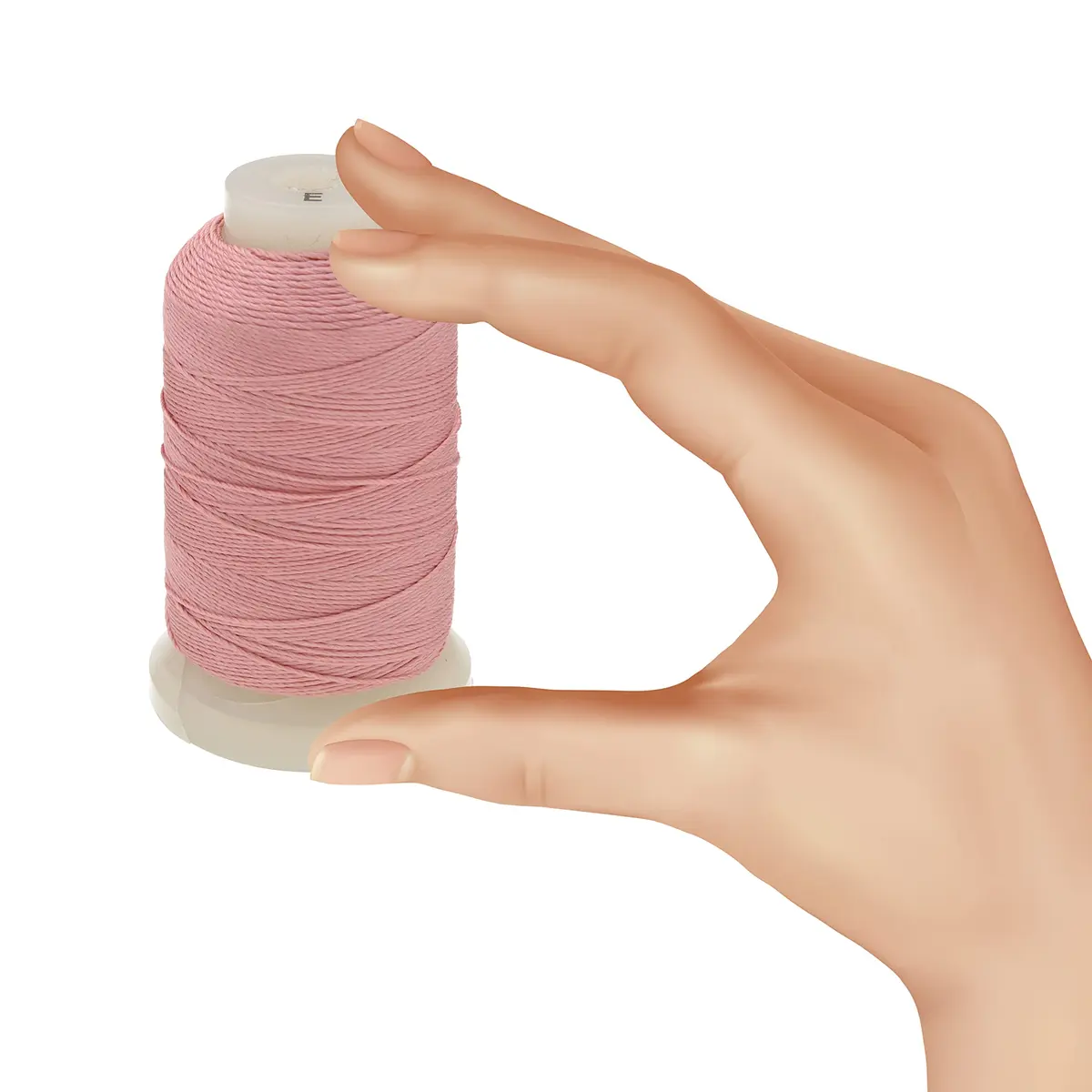 The Beadsmith Pure Silk Cord Raspberry Cream Size E 0.325mm (0.0128") 200 Yards (600 ft) | Luxurious & Durable Jewelry Thread - view 4