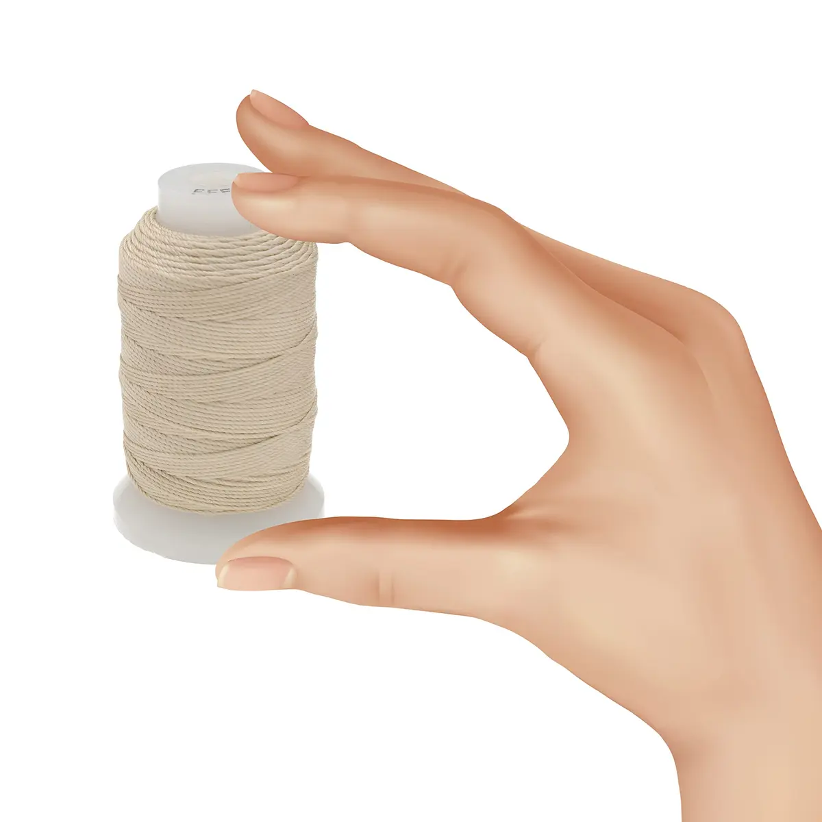 The Beadsmith Pure Silk Cord – Ecru, Size FFF (0.419 mm/0.0165”), 92 Yards (276 ft) - view 4
