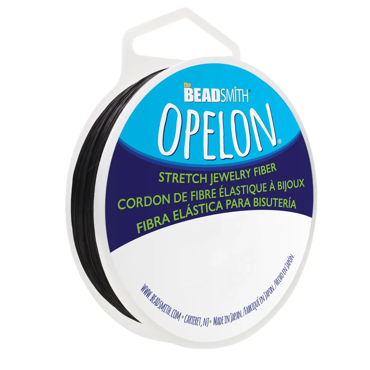 The Beadsmith Opelon Stretch Cord | 0.7 mm Flat Fibrous Jewelry String for Beading & Jewelry Making - main product image