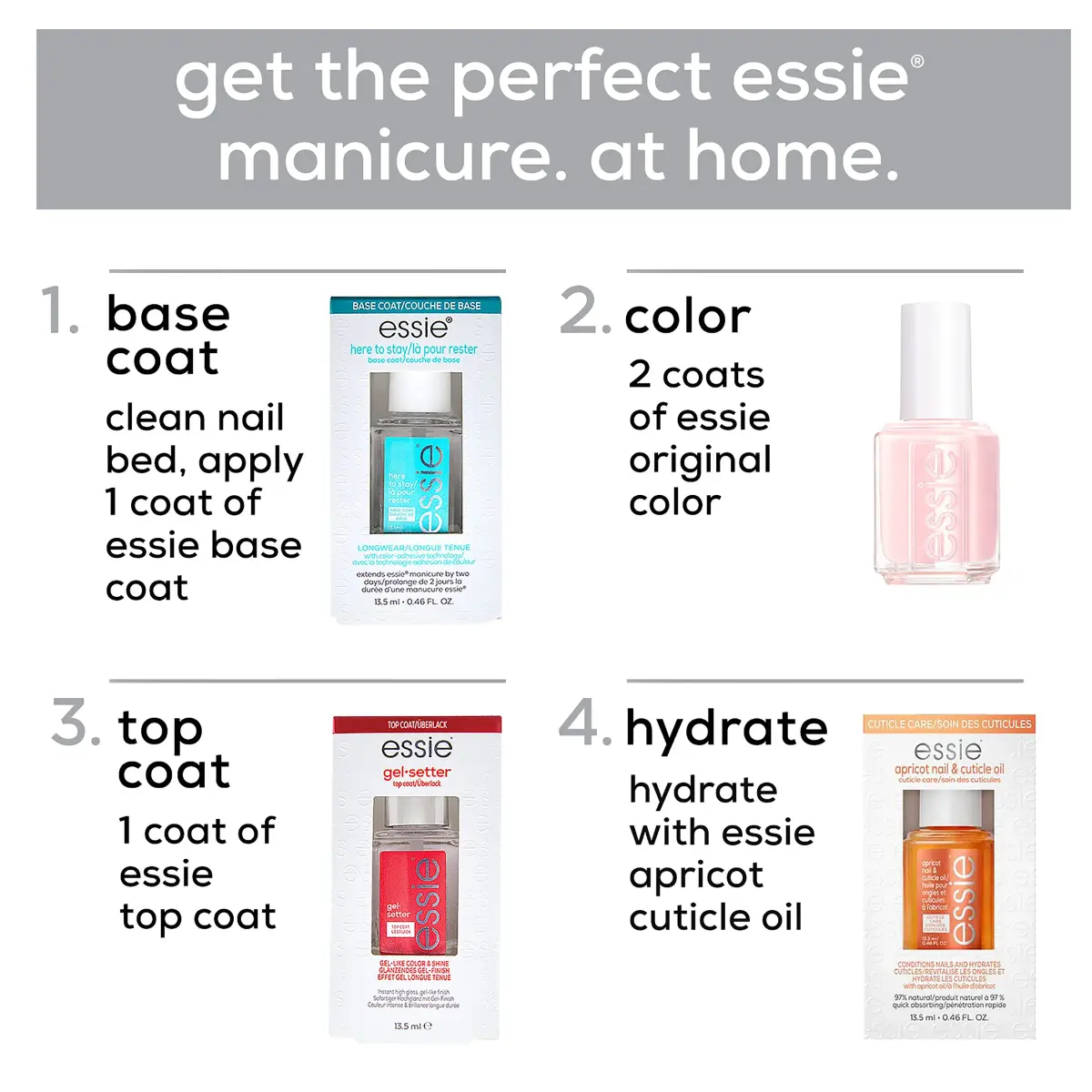 essie Gel Setter Top Coat Nail Polish 13ml (0.46 fl oz) | Gel-Like Finish & Chip Resistance - view 7