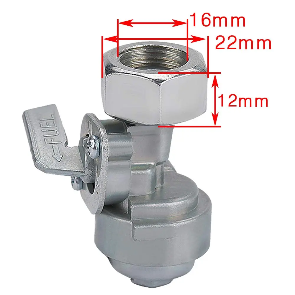 Savior Generator Petcock Gas Fuel Tank Shut Off Valve | Compatible with Champion Generac 16mm Thread - view 3