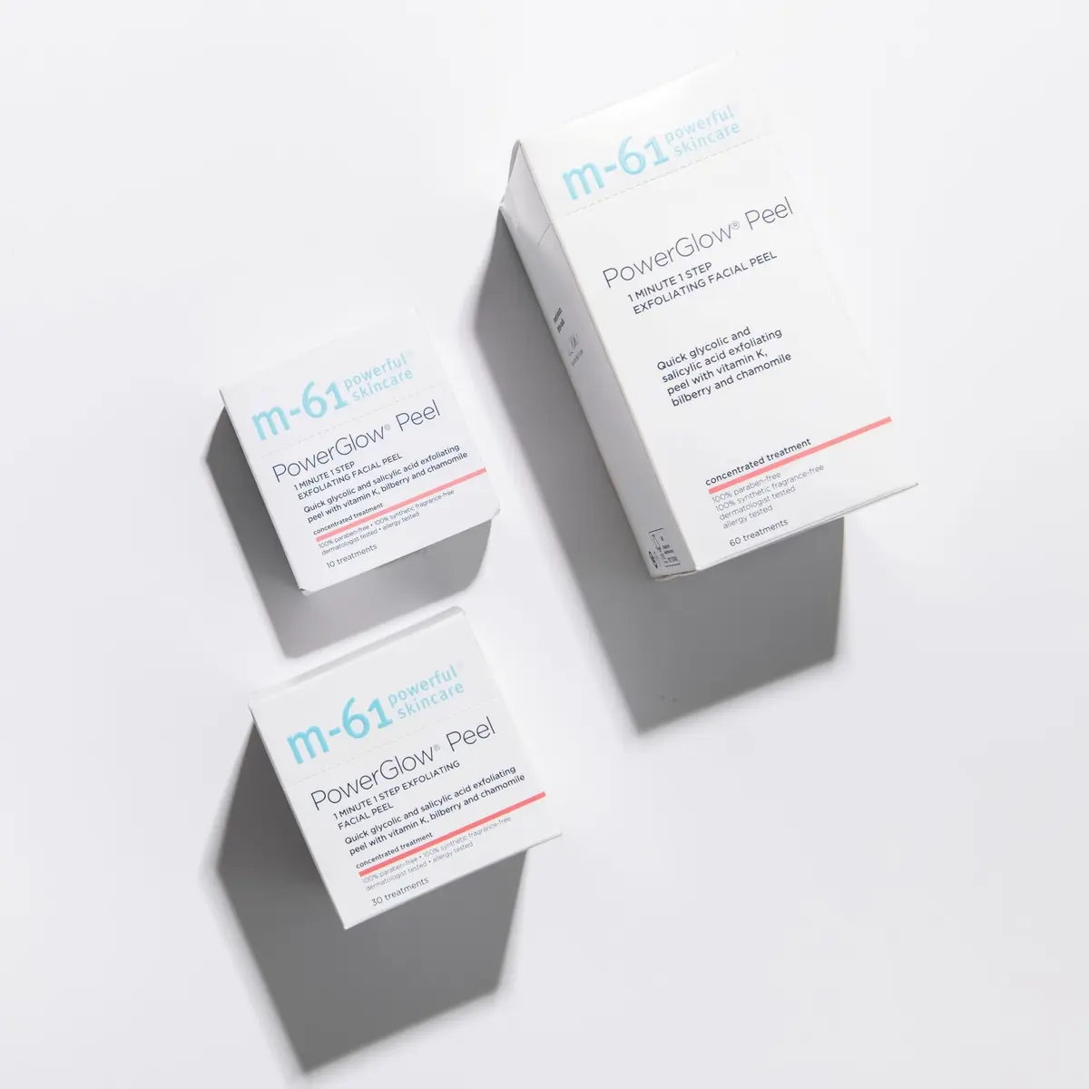 m-61 PowerGlow Peel Exfoliating Facial Peel 10 Treatments | 1-Minute, At-Home Skin Resurfacing - view 2