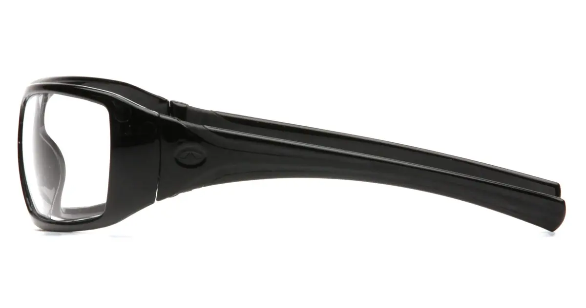 Pyramex Goliath Safety Glasses Black Frame Clear Anti-Fog Lens | ANSI Z87.1+ Certified - view 3