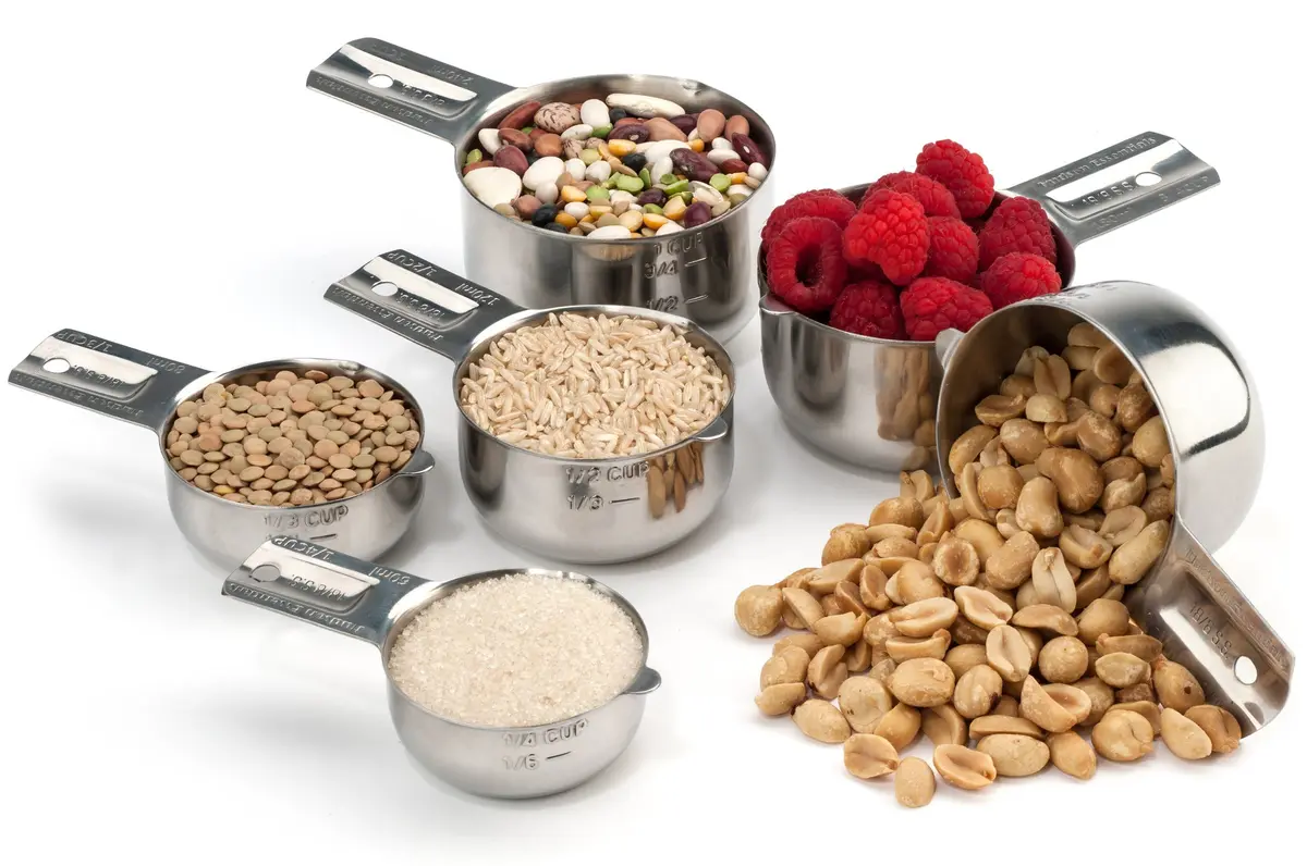Hudson Essentials Stainless Steel Measuring Cups Set (6 Piece Set) | Durable, Dishwasher Safe, Nesting Design - view 3