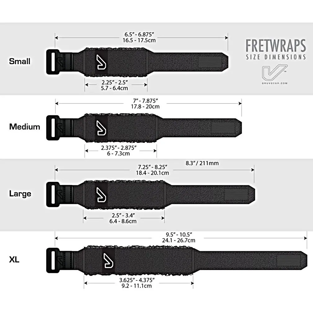 Gruv Gear Fret Wrap & Guitar Mute, Small Black | String Dampener for Acoustic, Electric & Bass - view 3