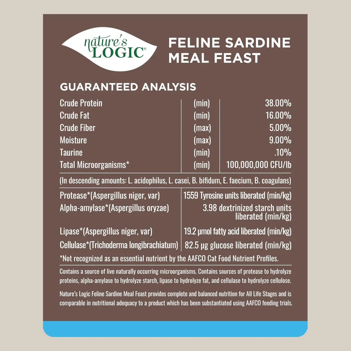 NATURE'S LOGIC Sardine Feline Meal Feast Dry Cat Food 7.7 lb | Complete & Natural Nutrition - view 5