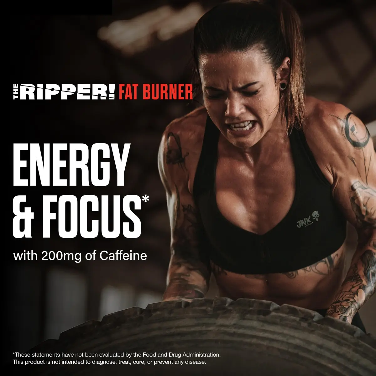 JNX SPORTS The Ripper Thermogenic Pre Workout Powder 5.3 Oz Pineapple | Fat burner & energy booster - view 6