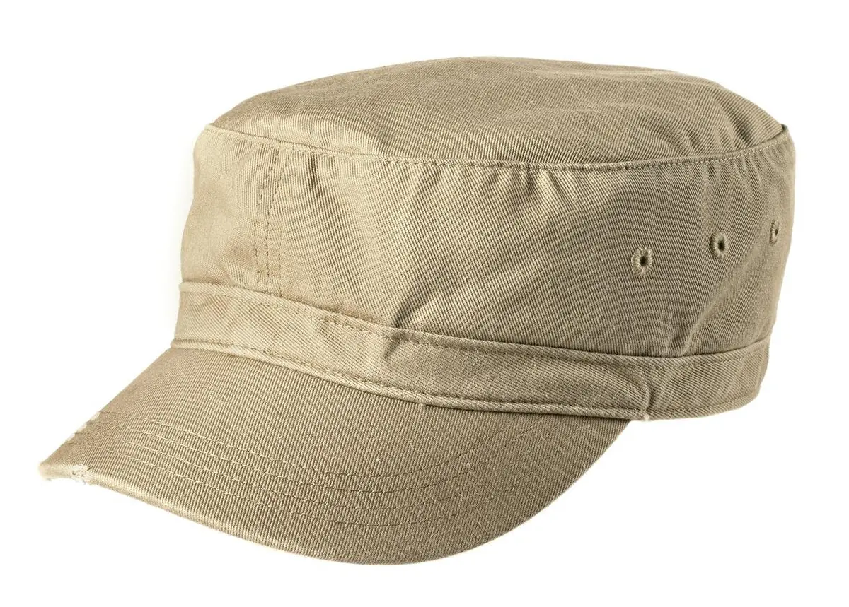 Joe's USA Ladies Military Style Distressed Cotton Twill Cap-Khaki | Lightweight, Adjustable, Summer Ready - main product image