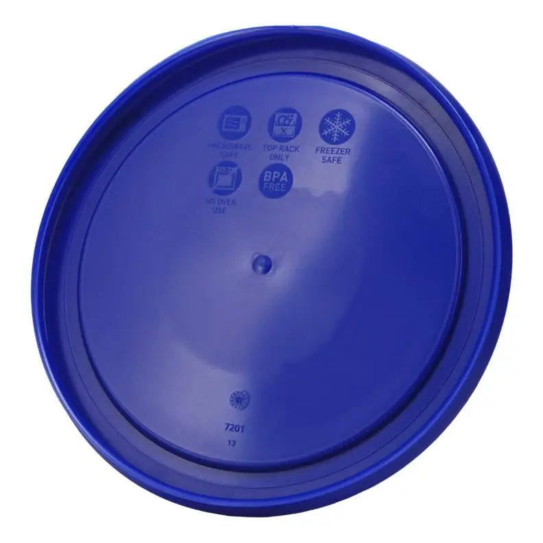 Pyrex 7201-PC 4-Cup Round Plastic Lids 950ml (2-Pack) | BPA-Free, Microwave Safe, Dishwasher Safe - view 7