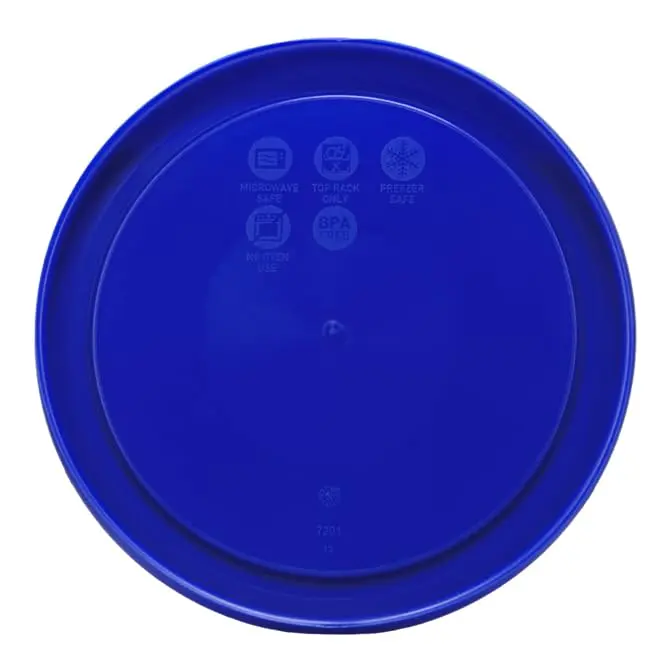 Pyrex 7201-PC 4-Cup Round Plastic Lids 950ml (2-Pack) | BPA-Free, Microwave Safe, Dishwasher Safe - view 4