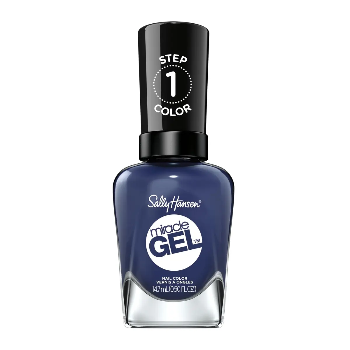 Sally Hansen Miracle Gel Nail Polish 0.5 Fl Oz | No UV Needed, Long Lasting, Vegan, Opaque Navy Blue - main product image