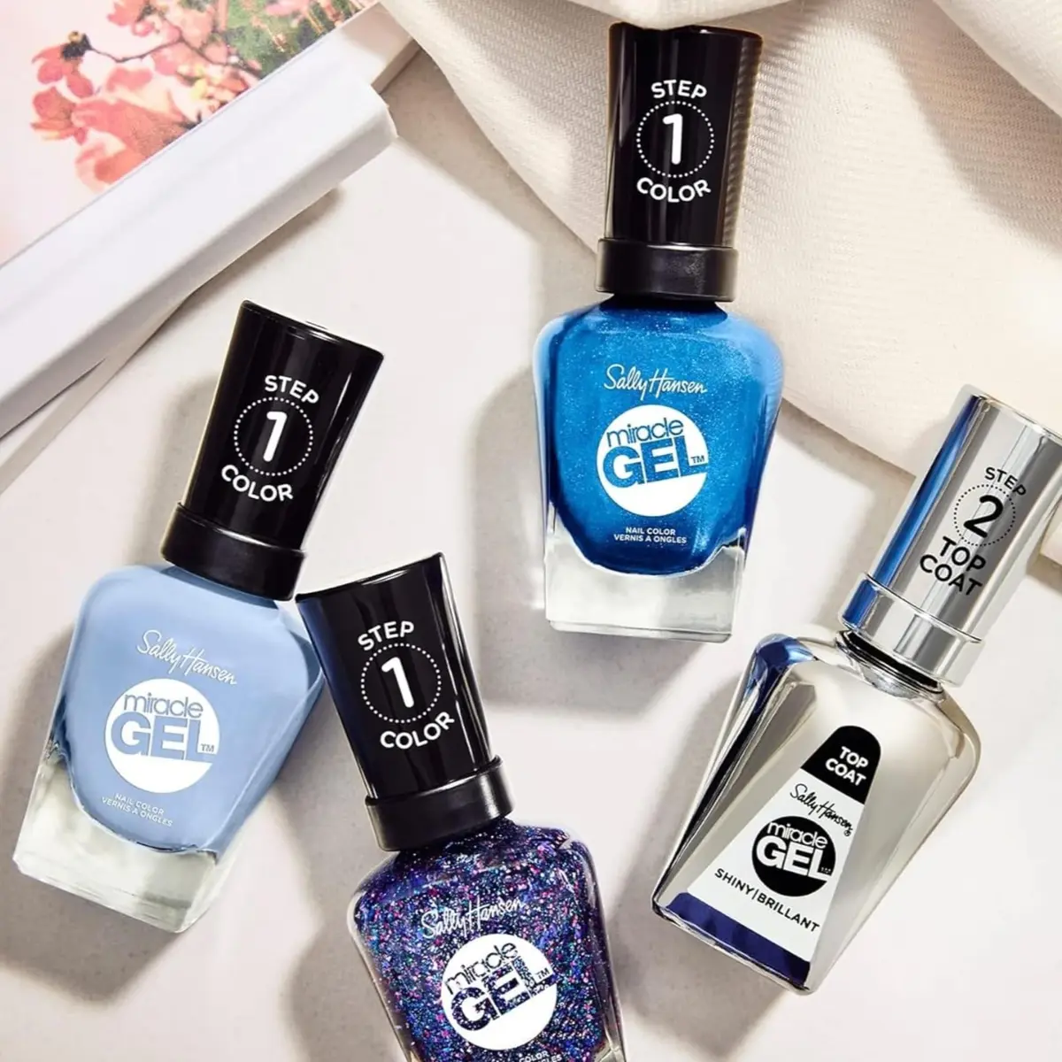 Sally Hansen Miracle Gel Nail Polish 0.5 Fl Oz | No UV Needed, Long Lasting, Vegan, Opaque Navy Blue - view 6