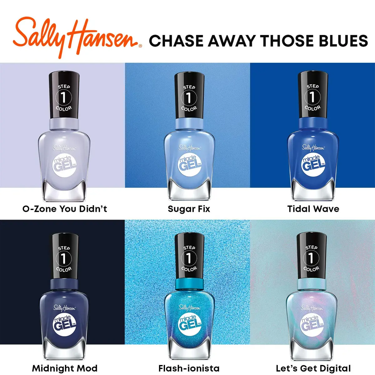 Sally Hansen Miracle Gel Nail Polish 0.5 Fl Oz | No UV Needed, Long Lasting, Vegan, Opaque Navy Blue - view 7