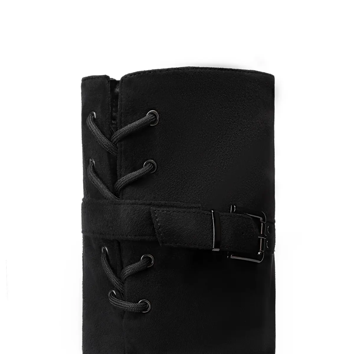DREAM PAIRS Women's Over The Knee Flats Slouch Thigh Boots, Black, Size 6 | Comfortable Flat Style for Cold Weather - view 6