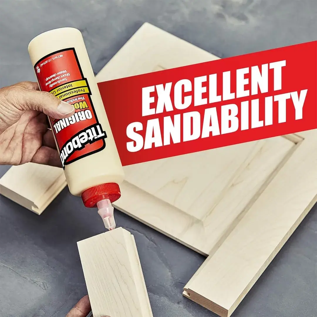 Titebond Original Wood Glue 16 oz | Industry Standard, Bonds Stronger Than Wood, Yellow - view 4