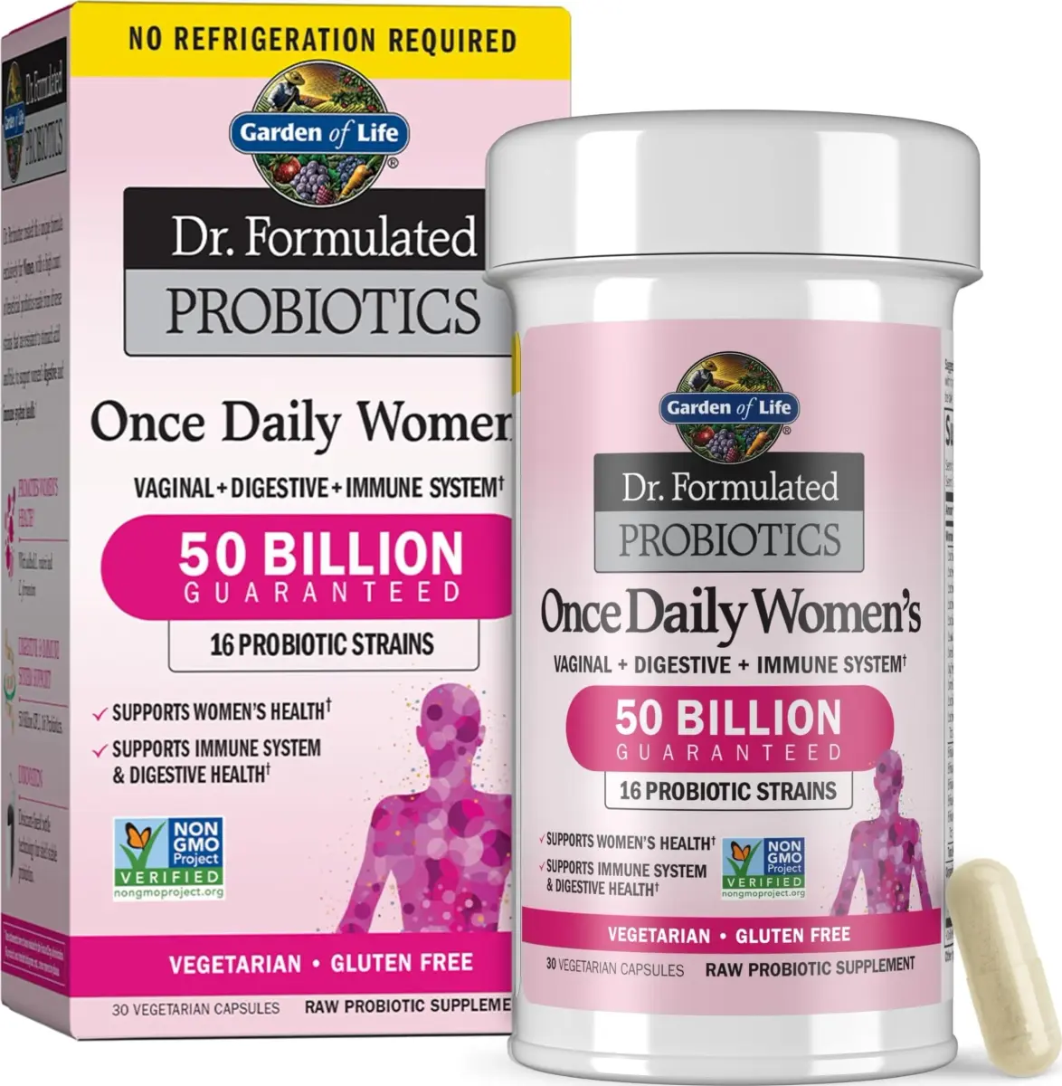 Garden of Life Dr. Formulated Probiotics for Women 50 Billion CFU 30 Capsules | Supports Digestive, Vaginal & Immune Health - main product image