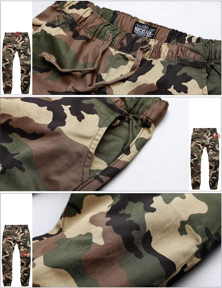 Match Men's Chino Jogger Pants, Khaki Max, 34 | Regular Fit, Cotton Comfort, Elastic Waist - view 4