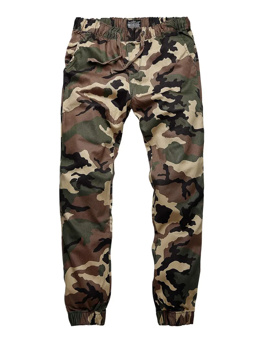 Match Men's Chino Jogger Pants, Khaki Max, 34 | Regular Fit, Cotton Comfort, Elastic Waist - view 2