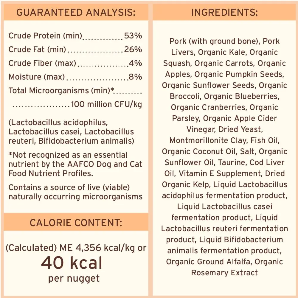Primal Freeze Dried Raw Cat Food Nuggets, Pork, 5.5 oz | Complete & Balanced Nutrition for Cats - view 7