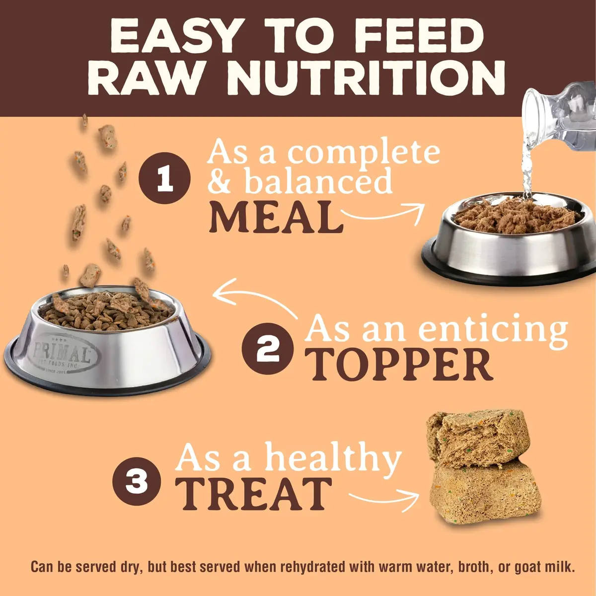 Primal Freeze Dried Raw Cat Food Nuggets, Pork, 5.5 oz | Complete & Balanced Nutrition for Cats - view 4