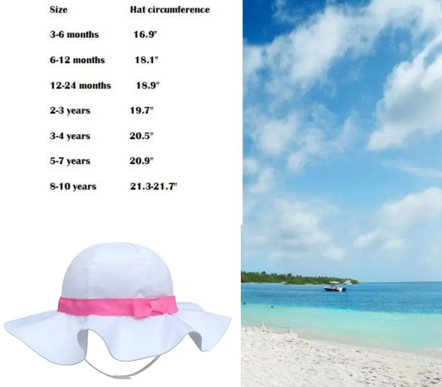 Vimeet Kid Baby Summer Hat Toddler Beach Sun Bucket Hat | Adjustable Cotton Sun Protection - view 8