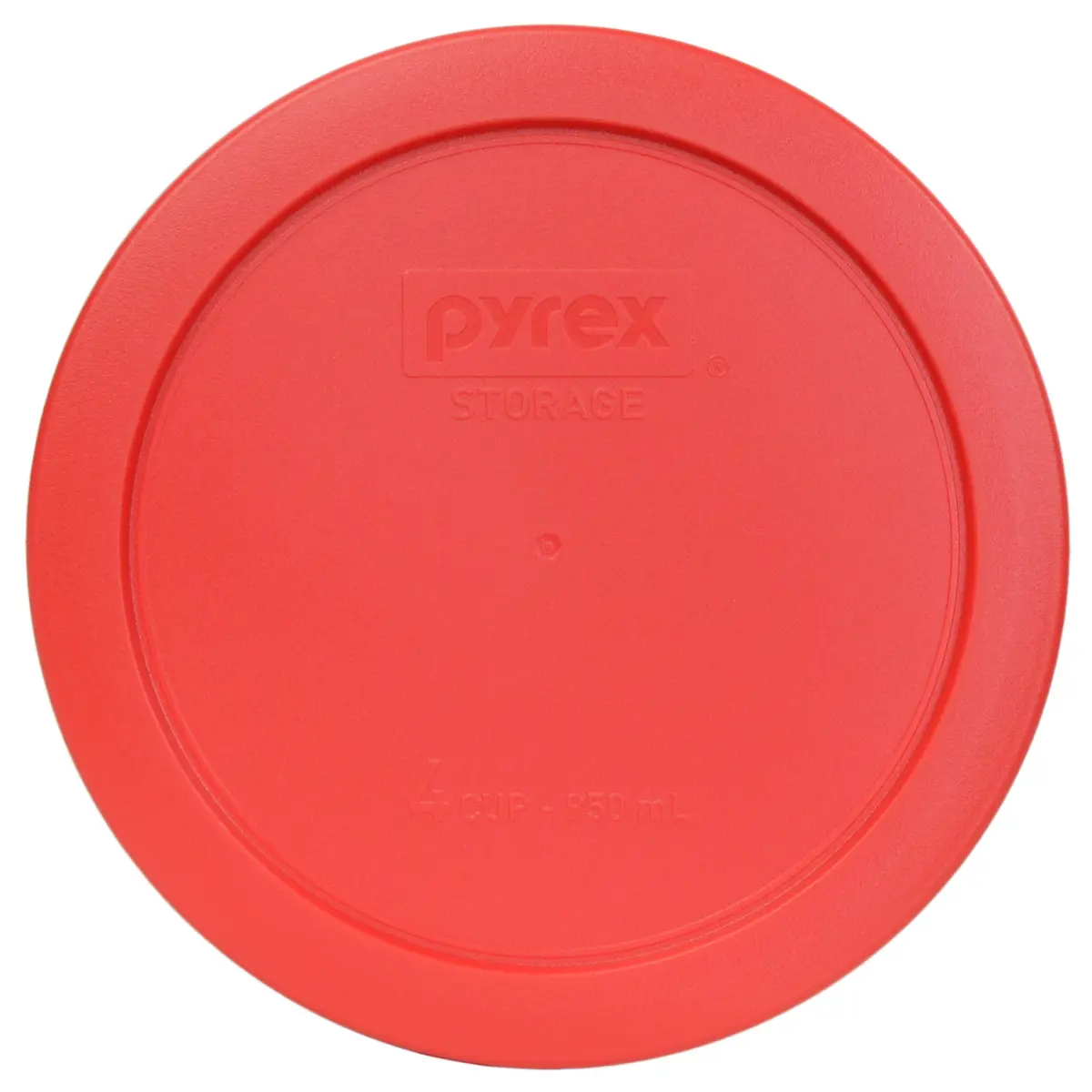 Pyrex 7201-PC (4-Cup) Red Food Storage Lids (6-Pack) | Made in USA, BPA Free, Dishwasher Safe - view 2