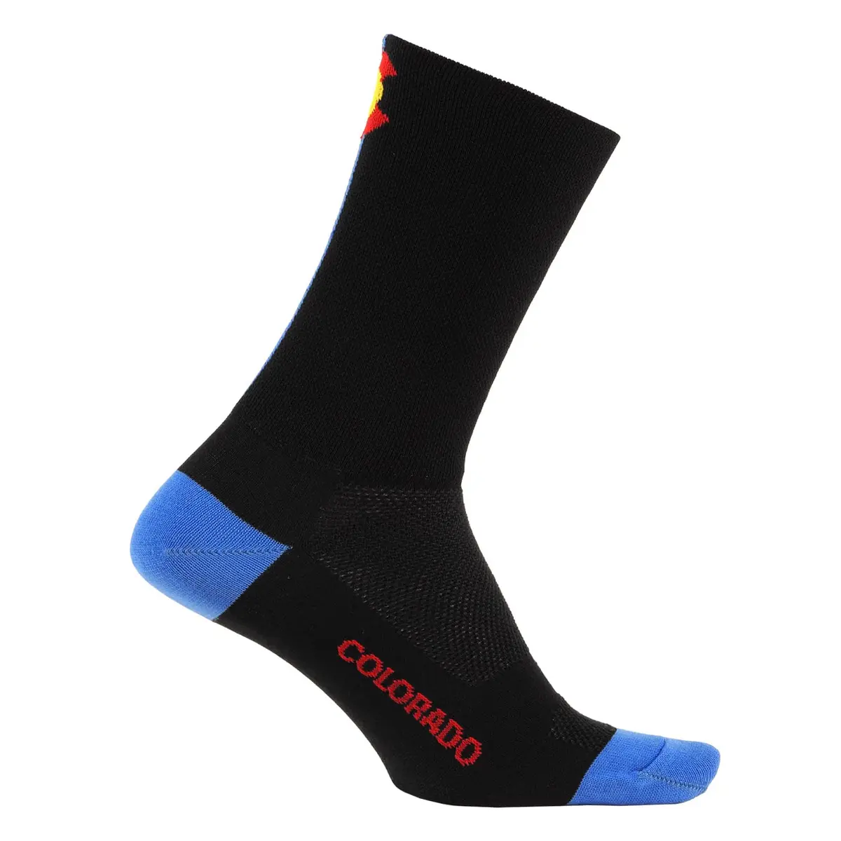 DEFEET Aireator 5" Cycling Socks Colorado Flag XL | Breathable, Moisture-Wicking, USA-Made - view 2